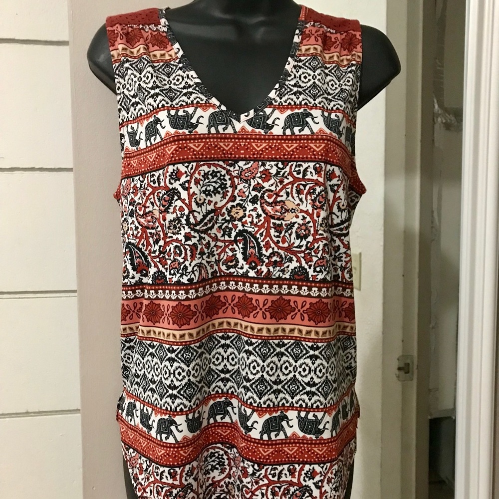 African Inspired Sleevless Top